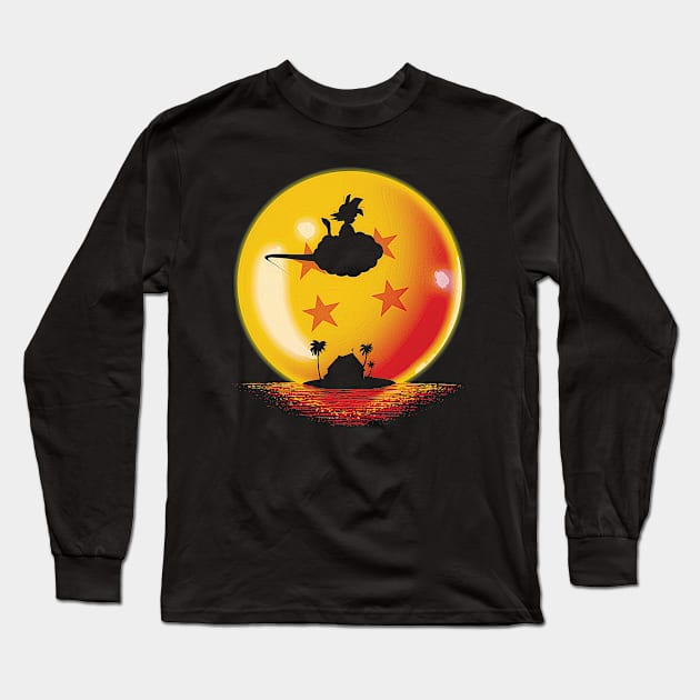 Goku and Kinton Long Sleeve T-Shirt by Lianame